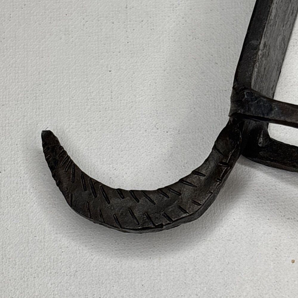 Vintage Mid-Century Modern Brutalist Forged Iron Gazelle Antelope Sculpture - Picture 16 of 16
